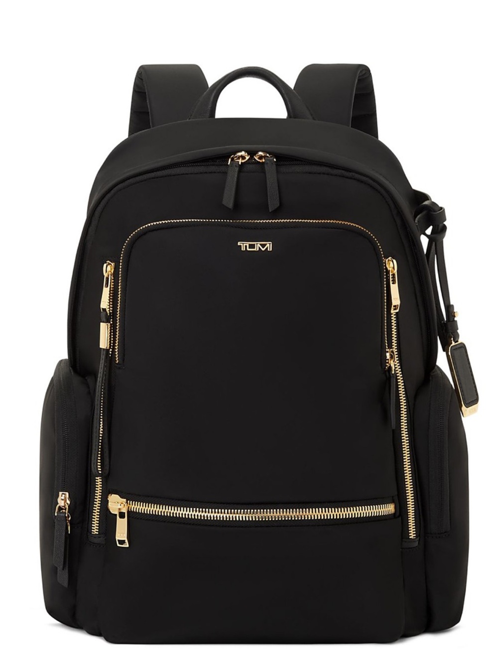 Brand new TUMI Celina rucksack Black Nylon women’s Backpack with Gold Hardware